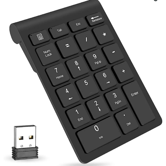 Wireless Number Pads, Numeric Keypad Numpad 22 Keys Portable - Picture 1 of 3